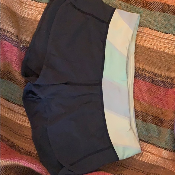 Lululemon shorts. Size 6. Dark blue/gray - Picture 1 of 5
